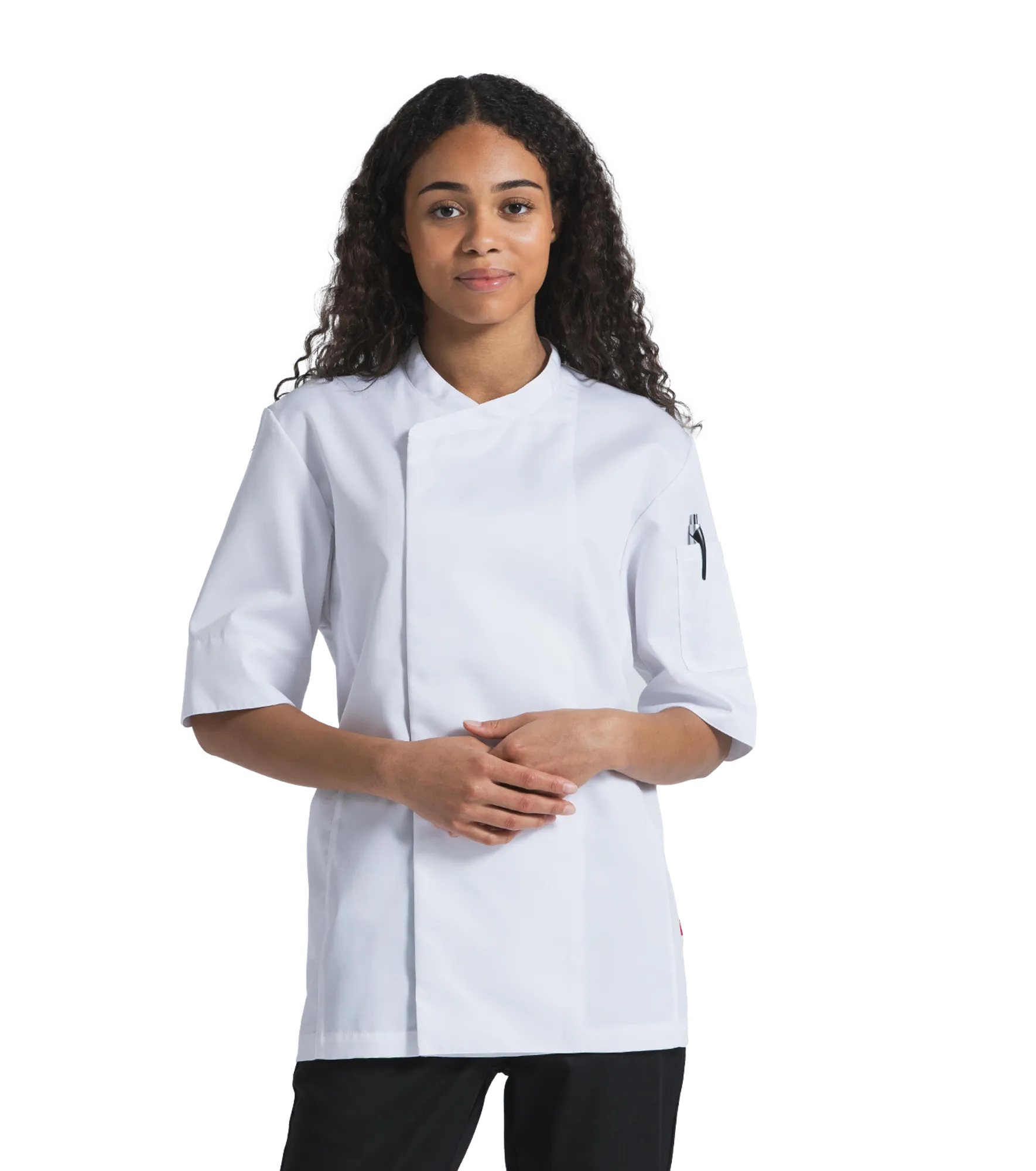 1009 Kockrock stretch Unisex - Vit