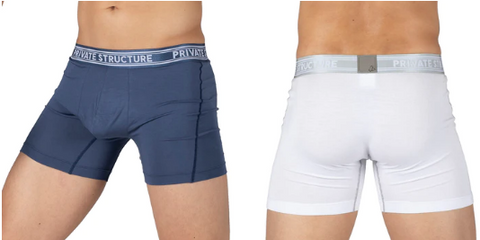 Private structure bamboo series. A mid-waist boxer type with an unusual design. The length is a little long, so it won't slip off easily, and I think it will be great as a sports innerwear.