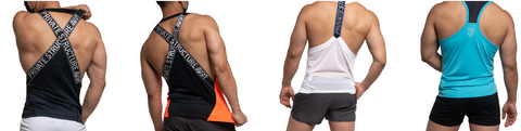 Introducing tank tops from Private Structure's PS Sports series. This is a party tank with a harness, but it has a design that won't float even if you wear it at a regular gym!