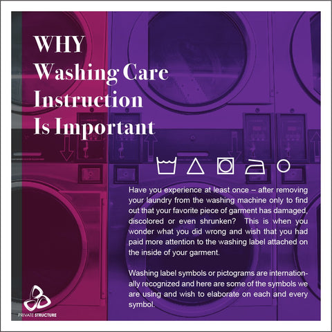 プライベートストラクチャーの洗濯の注意事項。なぜ洗濯に気を付けることが大事であるのかを説明。