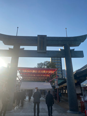 Photos of Fukuoka Tokaebisu Shrine Zarifuku worship accompanied by private structure staff