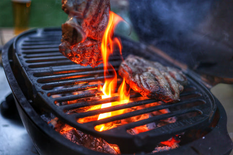 Steak sur le grill