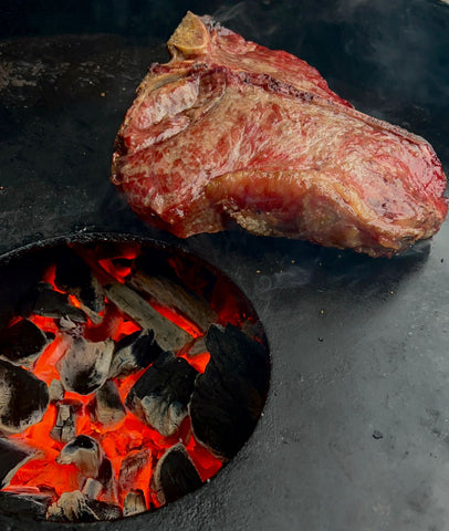 Steak au charbon de bois