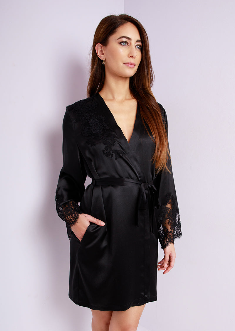Marjolaine Pearl Silk Short Beige | Silk Nightwear | Pleasurements