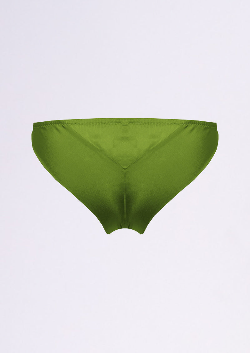 Studio PIA Petra Strap Brief Green | Knicker | Silk lingerie | Panties ...