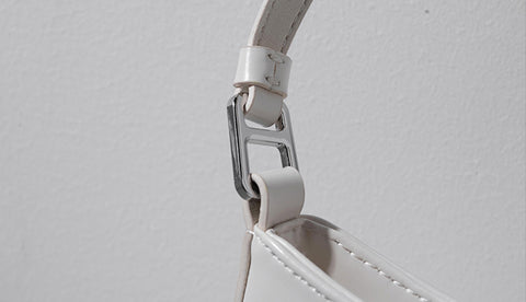 Courrèges Off-White Camera Baguette Shoulder Bag