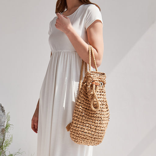 Hollow Designer Straw Tote Beach Bag-Showtown – Showtown Tech Corp.