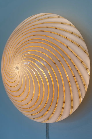 Vintage Murano swirl plafond lampe