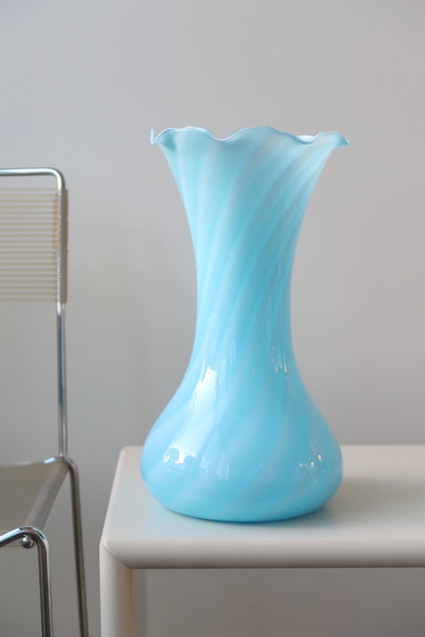 Stor vintage Murano H:38 cm swirl vase i Murano | — Murano Vintage