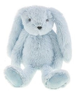 Knuffel konijn pluche 30 cm - Blauw – Het