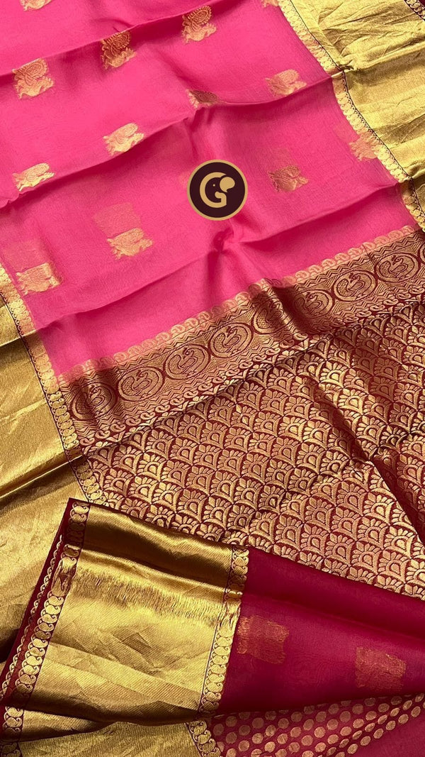 Pure Kanchi Organza Sarees at Rs 3100/piece | Organza Saree in Hyderabad |  ID: 21308039788