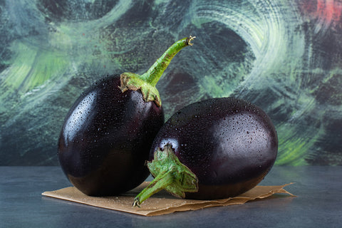two-black-eggplants-with-water-drop | Weight Management Power Gummies