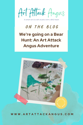 We're going on a bear hunt: An Art Attack Angus adventure