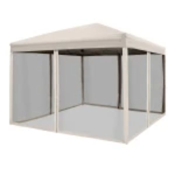 Outsunny 3 x 3(m) Pop Up Gazebo Beige  | TJ Hughes