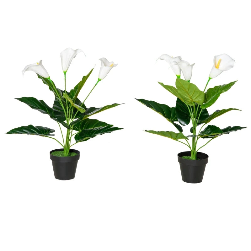 HOMCOM Calla Lily Flower - Artificial Plants  | TJ Hughes