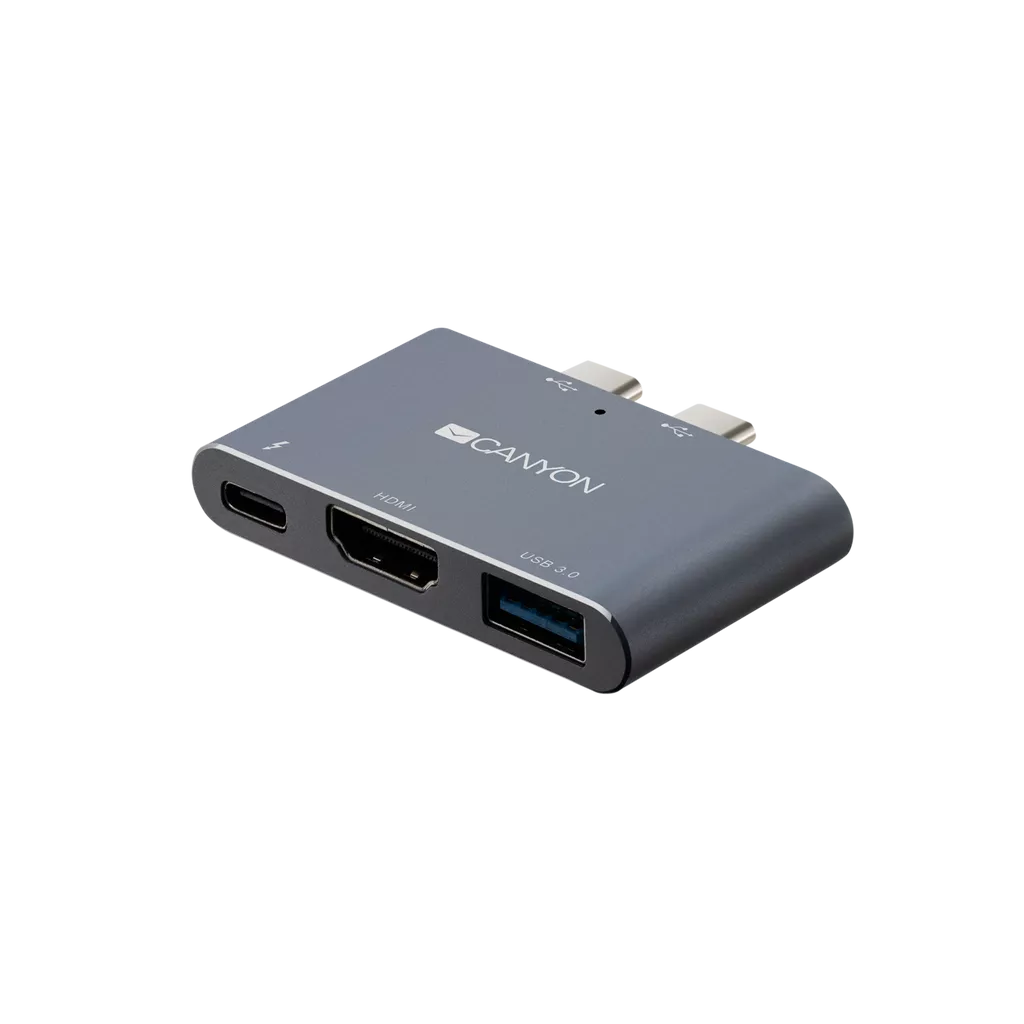 Canyon Thunderbolt Docking Station 3-in-1 - Space Grey  | TJ Hughes