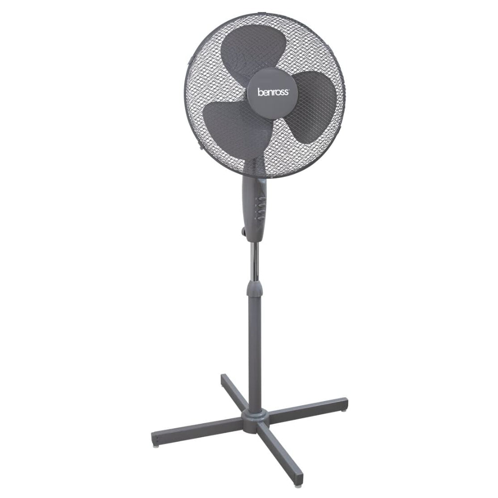 Benross Standing Fan 16 Inch - Grey  | TJ Hughes