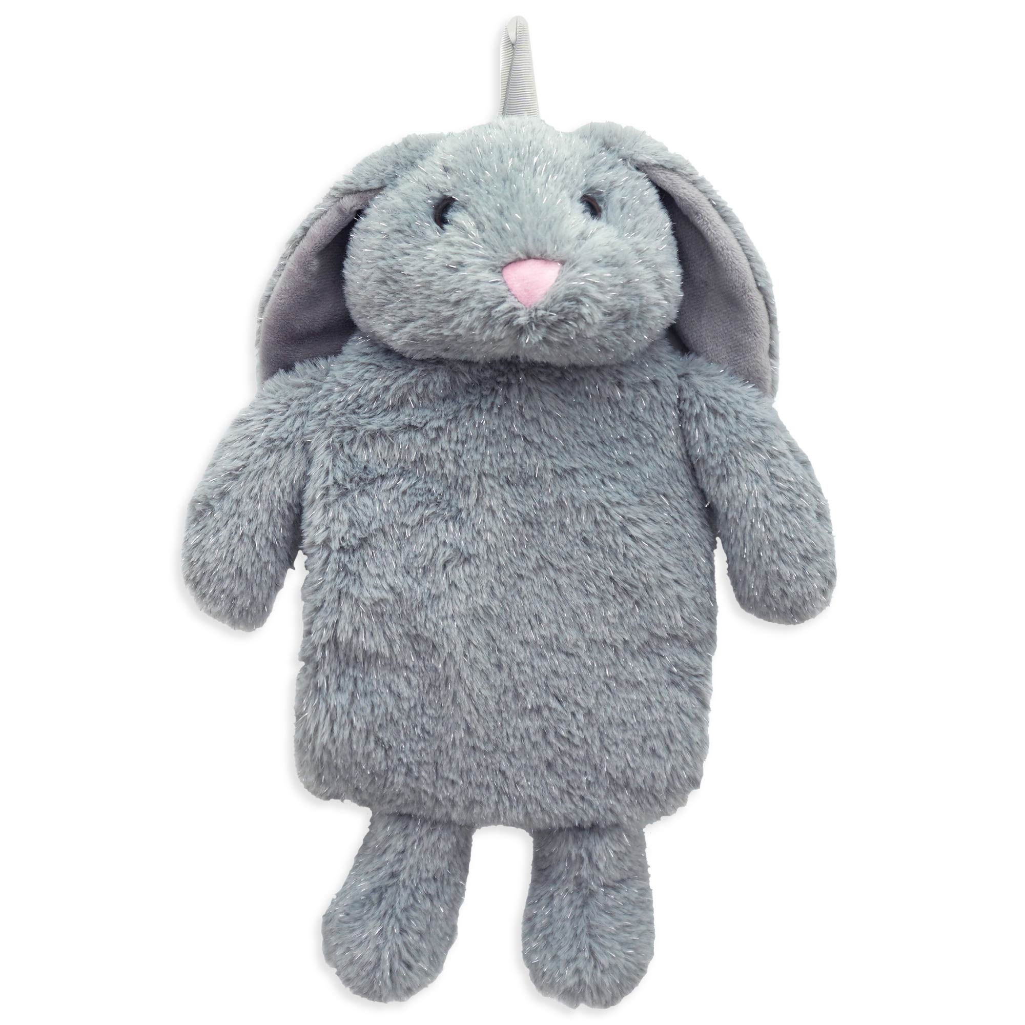 Lewis’s Hot Water Bottle with Cover 1L - Grey Rabbit  | TJ Hughes