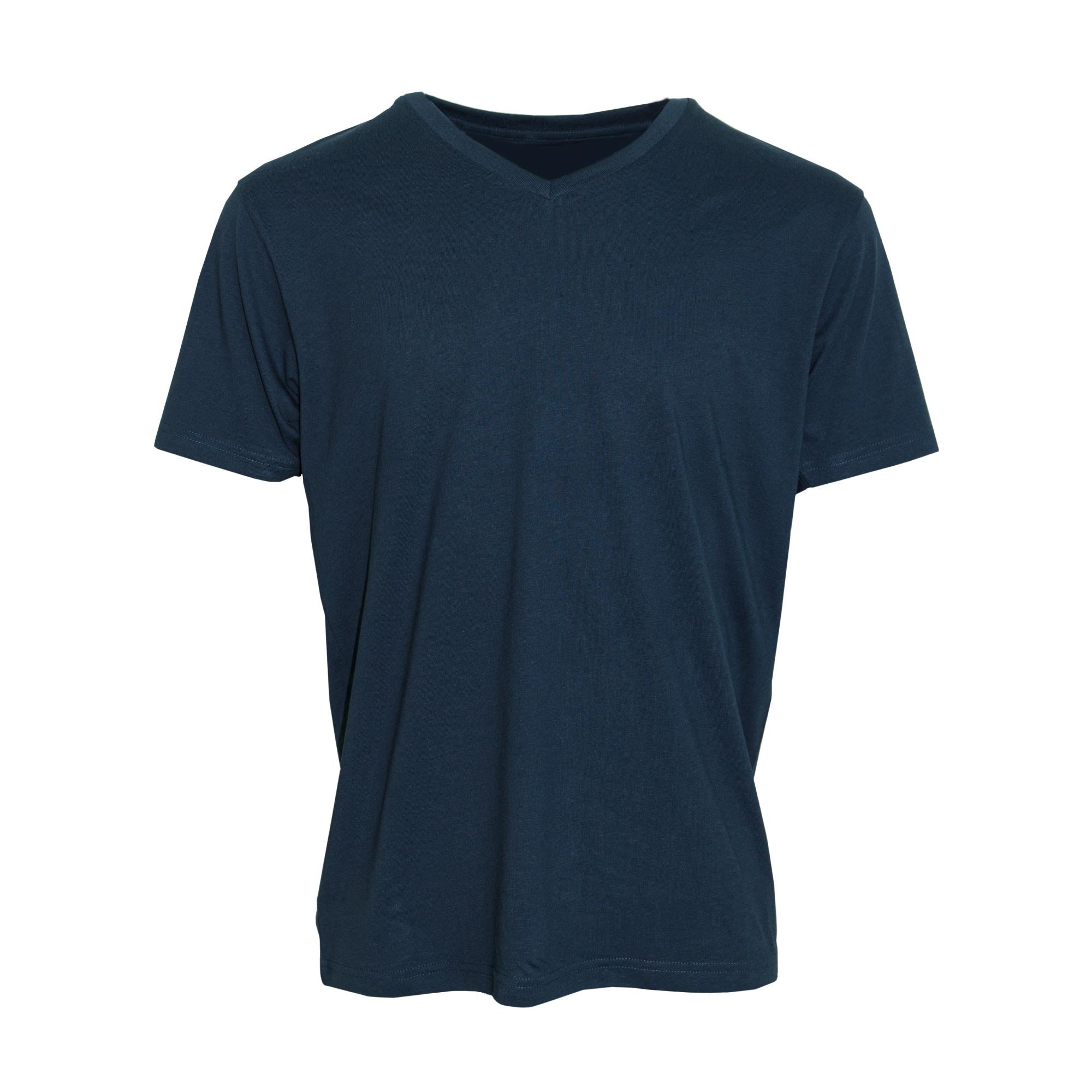 Hutson Harbour Basic V-Neck T-Shirt - Navy - LRG  | TJ Hughes