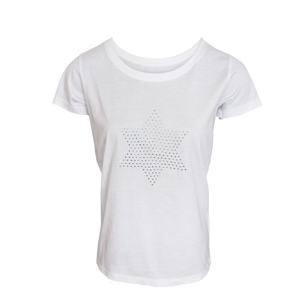 Tru Ladies Star T Shirt - White - Size 12-14  | TJ Hughes