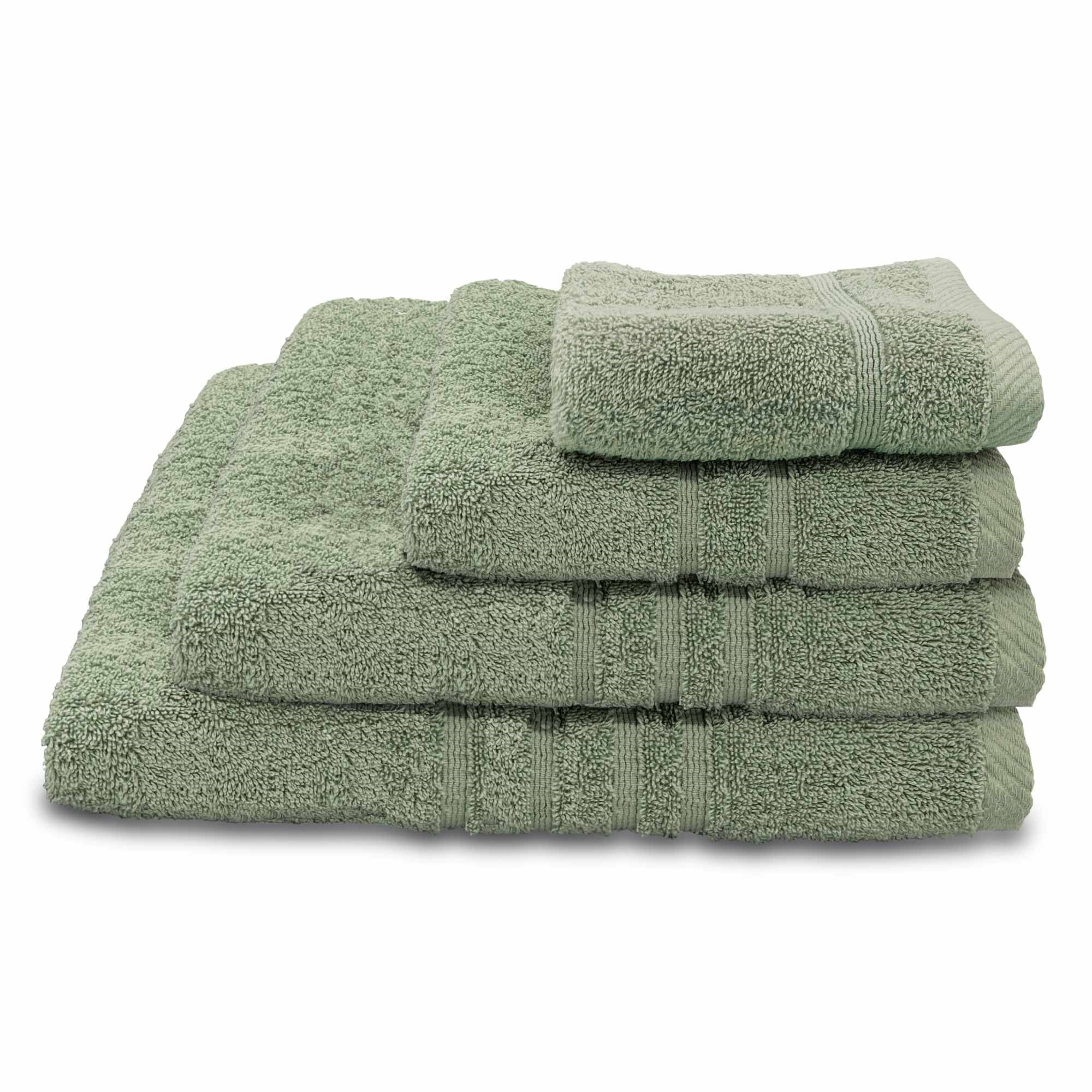 Lewis’s E/cotton Luxury Combed Cotton Towels - Green - Bath  | TJ Hughes