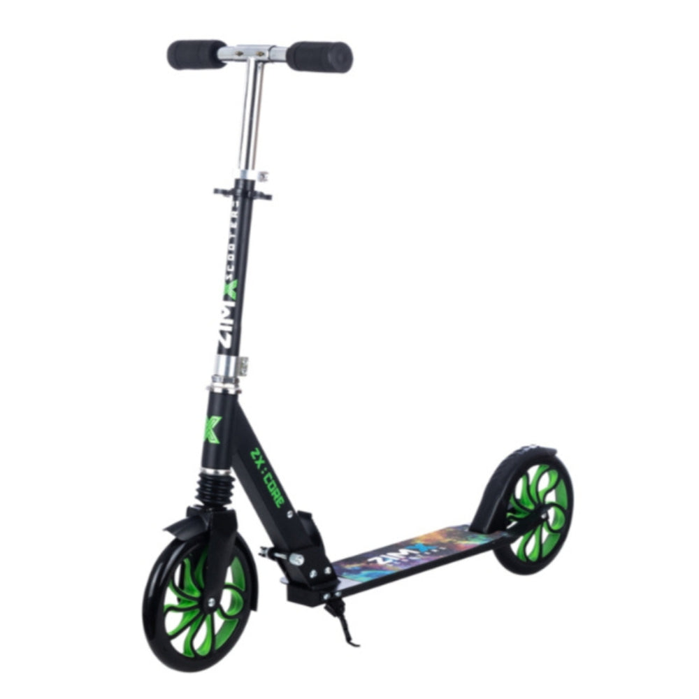 Zimx Kids Lighted Kick Scooter ZX CORE - Green  | TJ Hughes