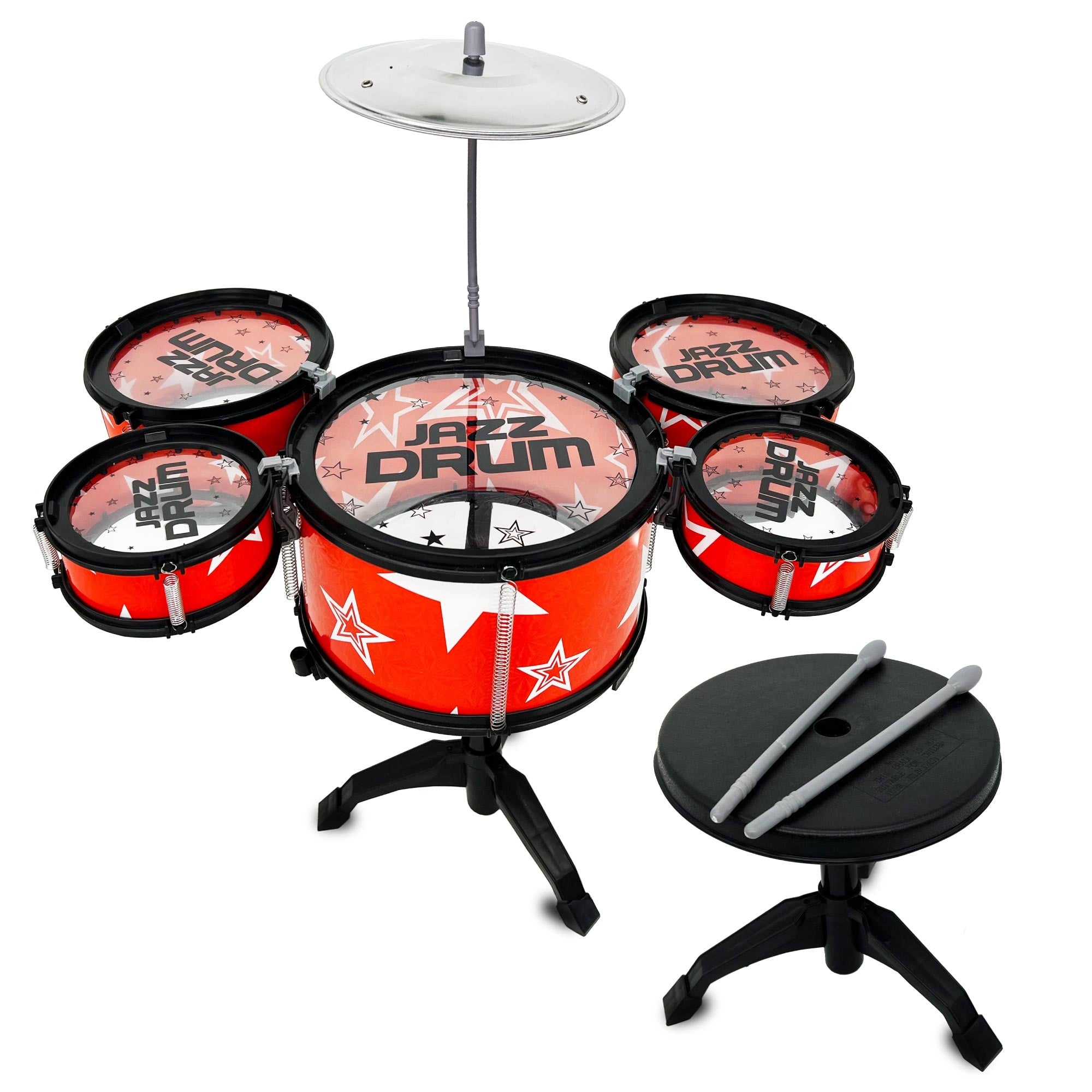 Jazz Drum Kids Drum Set - Red - TJ Hughes