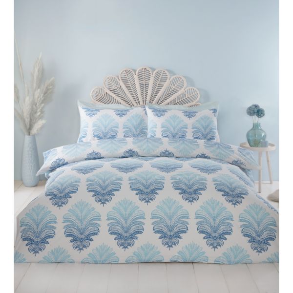 Lewis’s Elodie Duvet Set - Blue - Single  | TJ Hughes