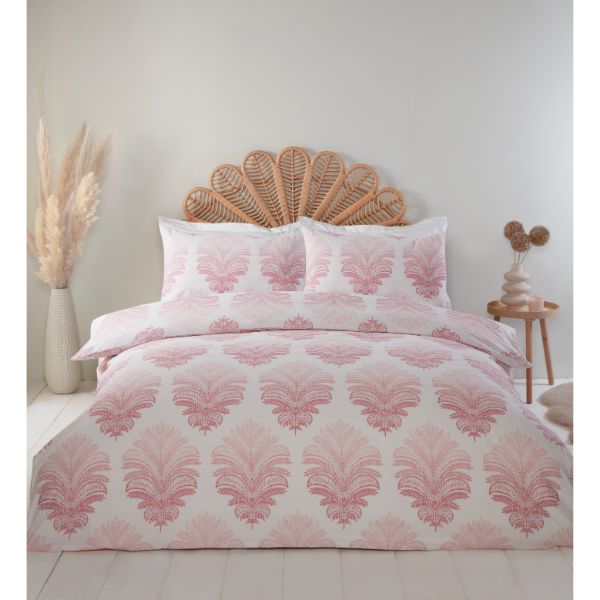 Lewis’s Elodie Duvet Set - Pink - Double  | TJ Hughes