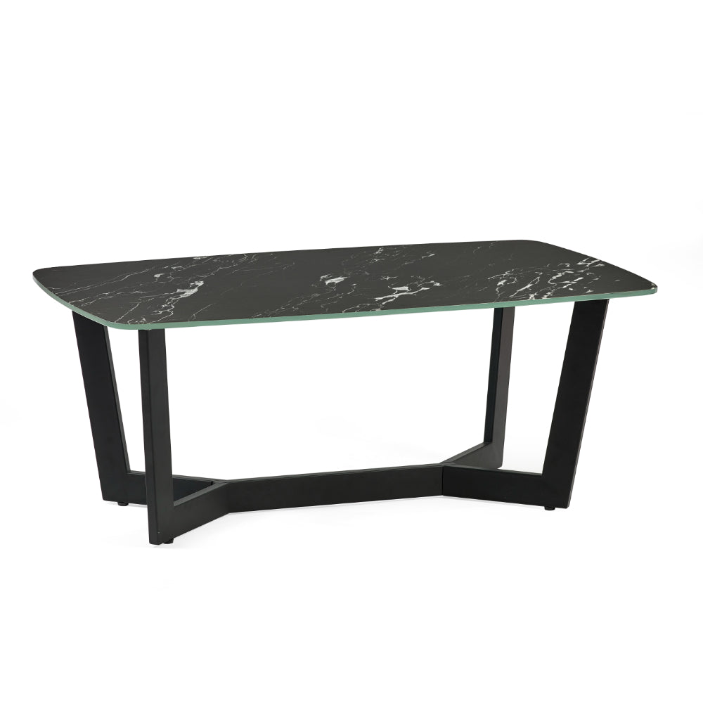 Olympus Coffee Table 1.1m - Black Marble - Julian Bowen  | TJ Hughes