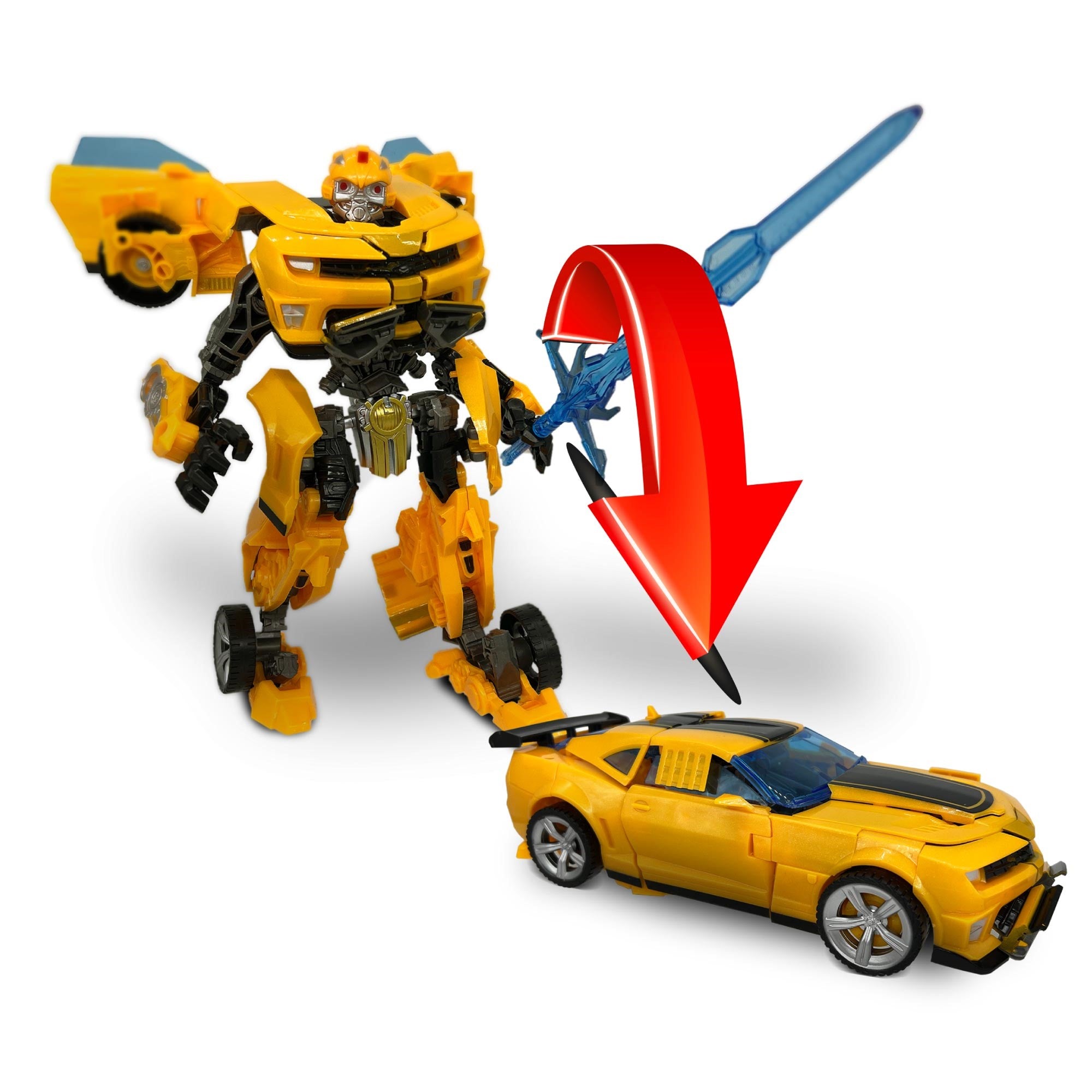 Transforming Super Hero Robot - Yellow - TJ Hughes