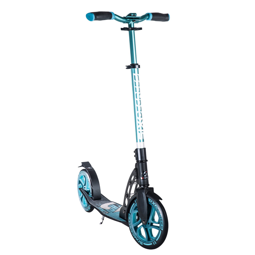 Six Degrees Aluminium Scooter 230/215mm - Turquoise  | TJ Hughes