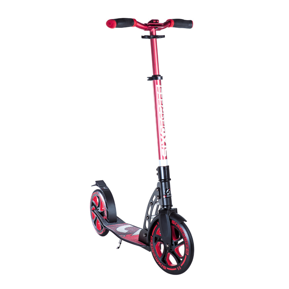 Six Degrees Aluminium Scooter 230/215mm - Red  | TJ Hughes