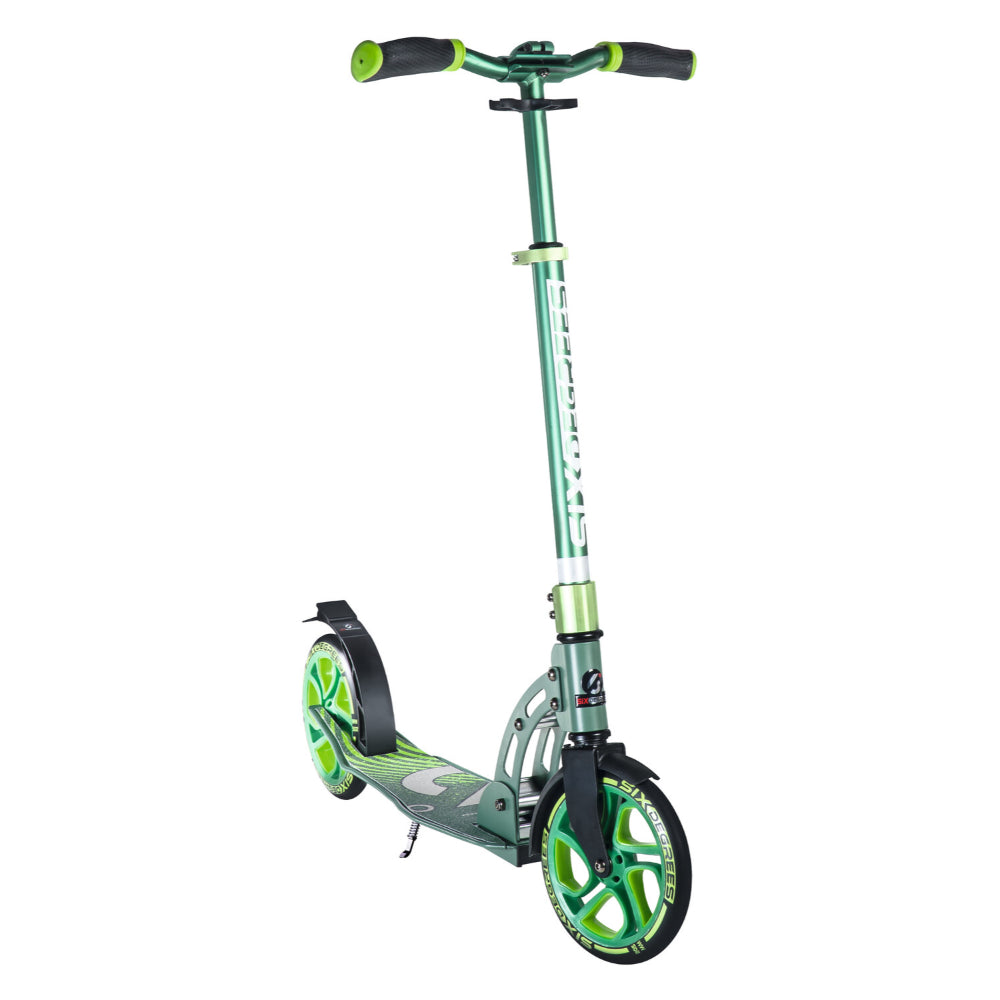 Six Degrees Aluminium Scooter 205mm - Green  | TJ Hughes