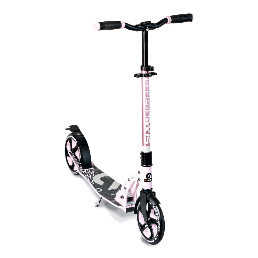 Six Degrees Aluminium Scooter 205mm - Pastel Pink  | TJ Hughes