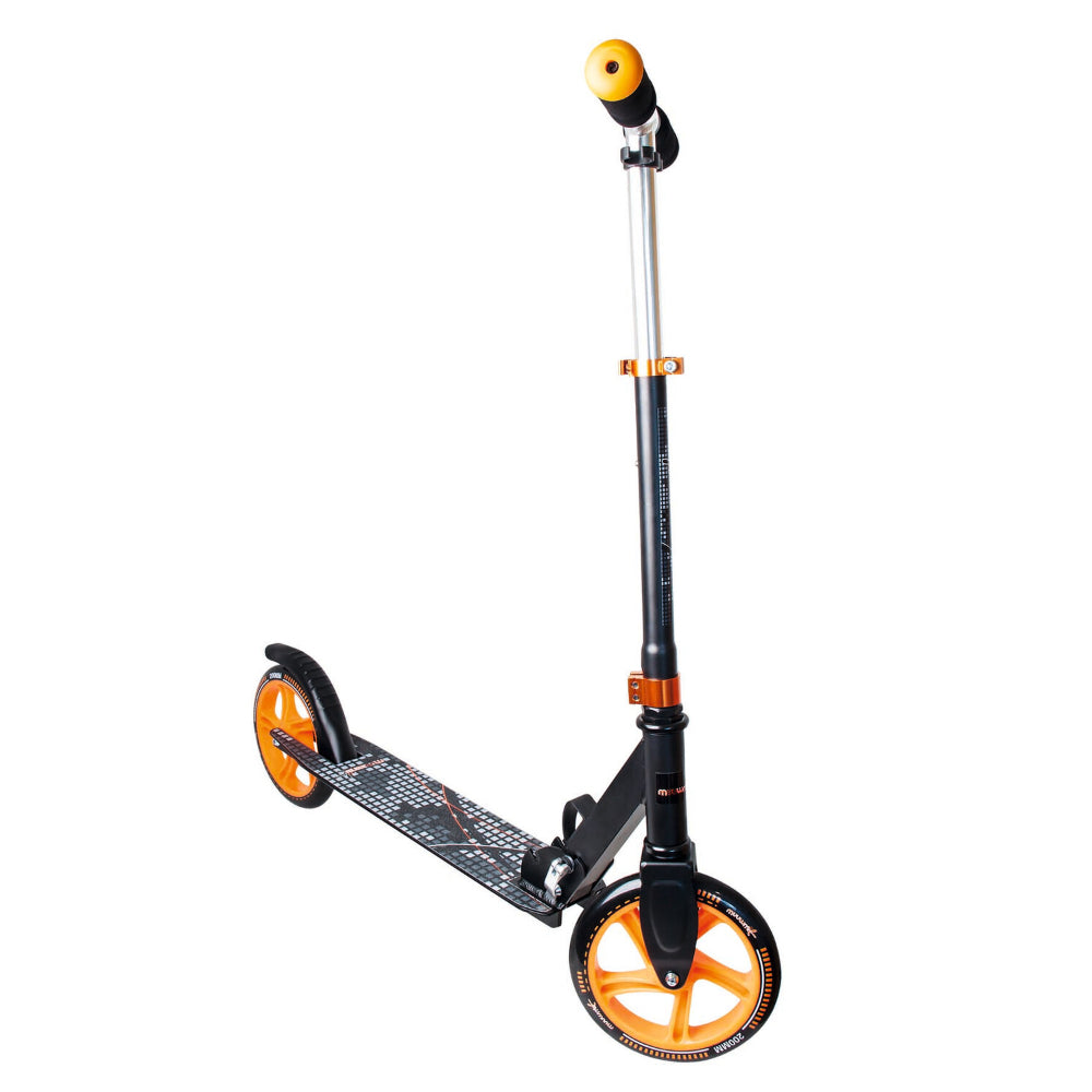 Muuwmi Aluminium Scooter 200mm - Black & Orange  | TJ Hughes