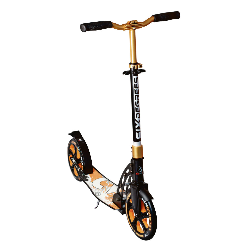 Six Degrees Aluminium Scooter 230/215mm - Gold  | TJ Hughes