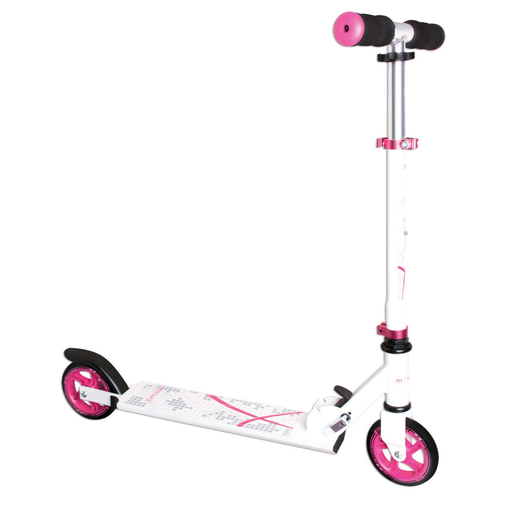 Muuwmi Aluminium Scooter 125mm - White & Pink  | TJ Hughes