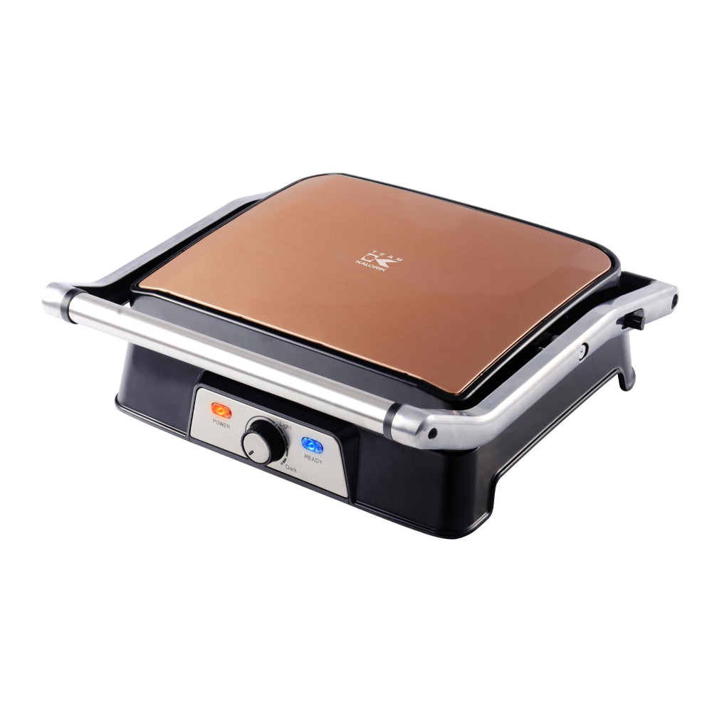 2-in-1 Non-Stick Contact Electric Grill gray