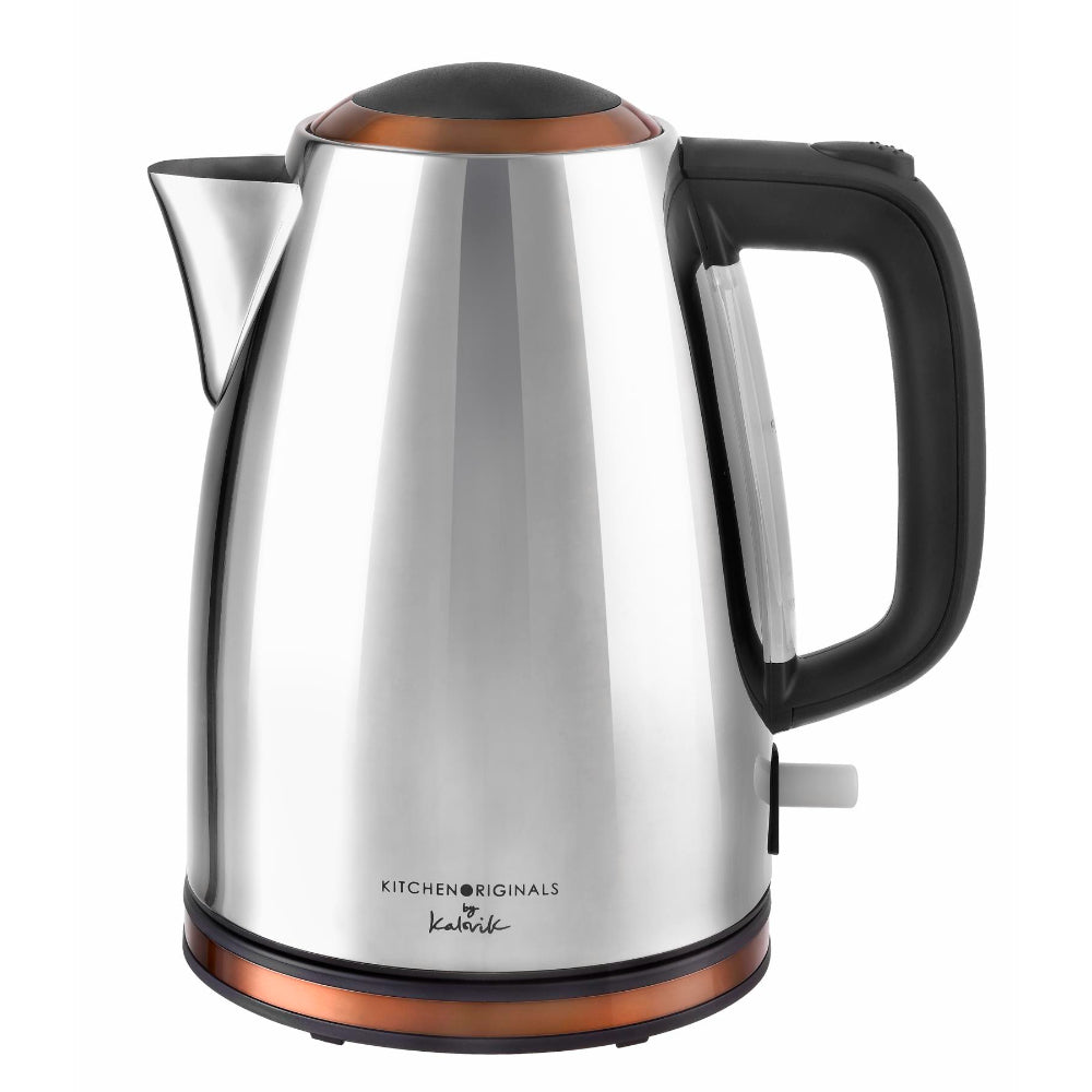 Kalorik Kettle Stainless Steel 3000W 1.7L with Copper  | TJ Hughes Silver