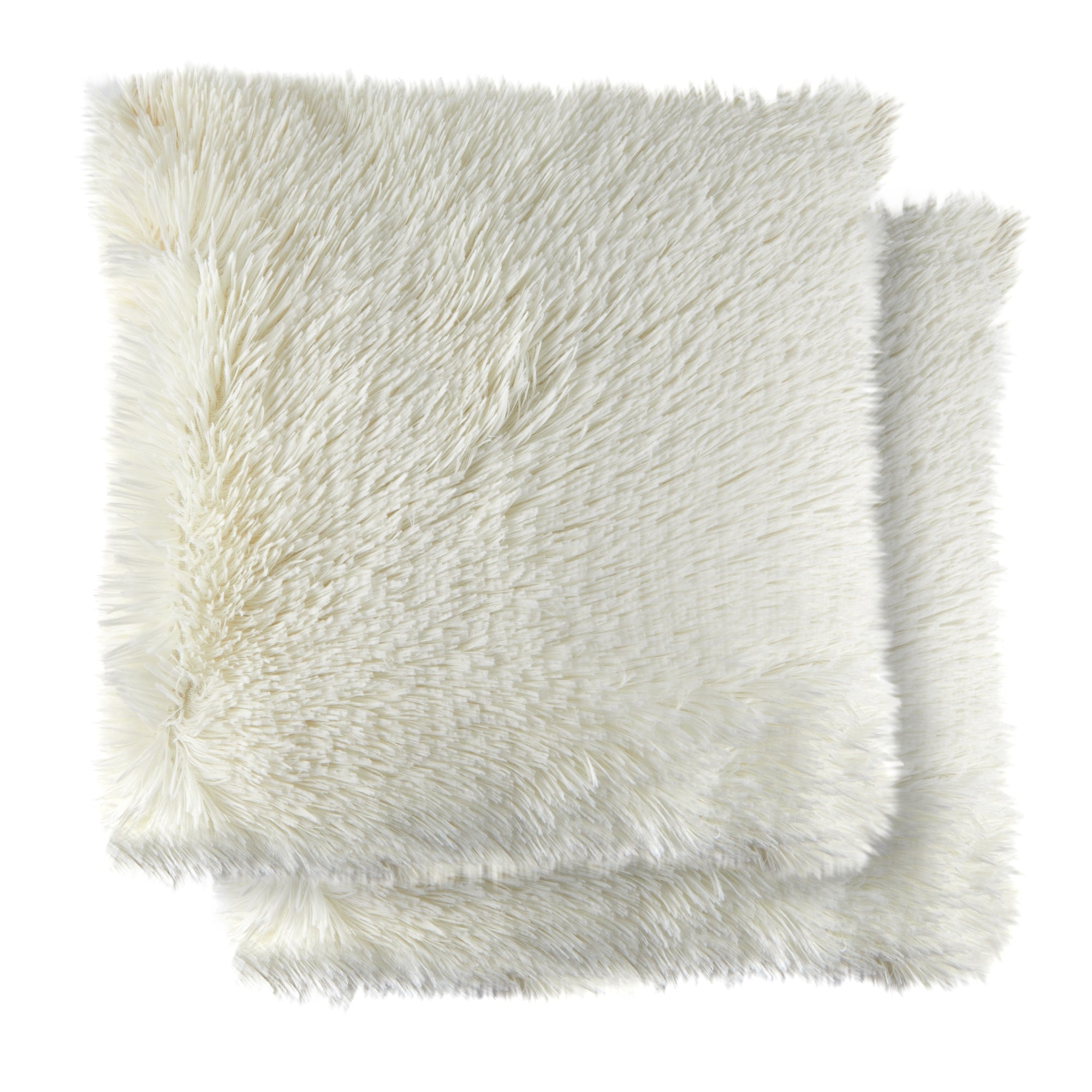 Doux Faux Fur Cushion - Cream  | TJ Hughes