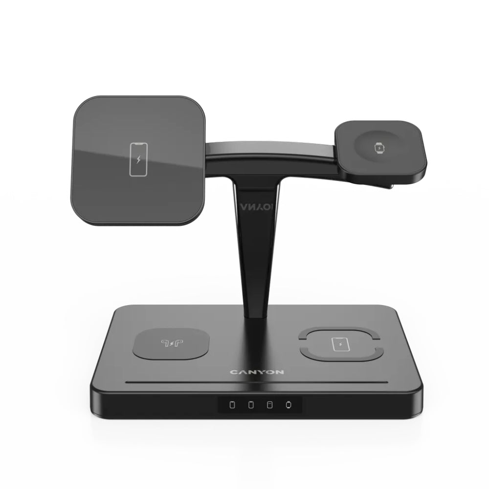 Canyon Wireless Charging Station 4-in-1 WS-404 - Black  | TJ Hughes