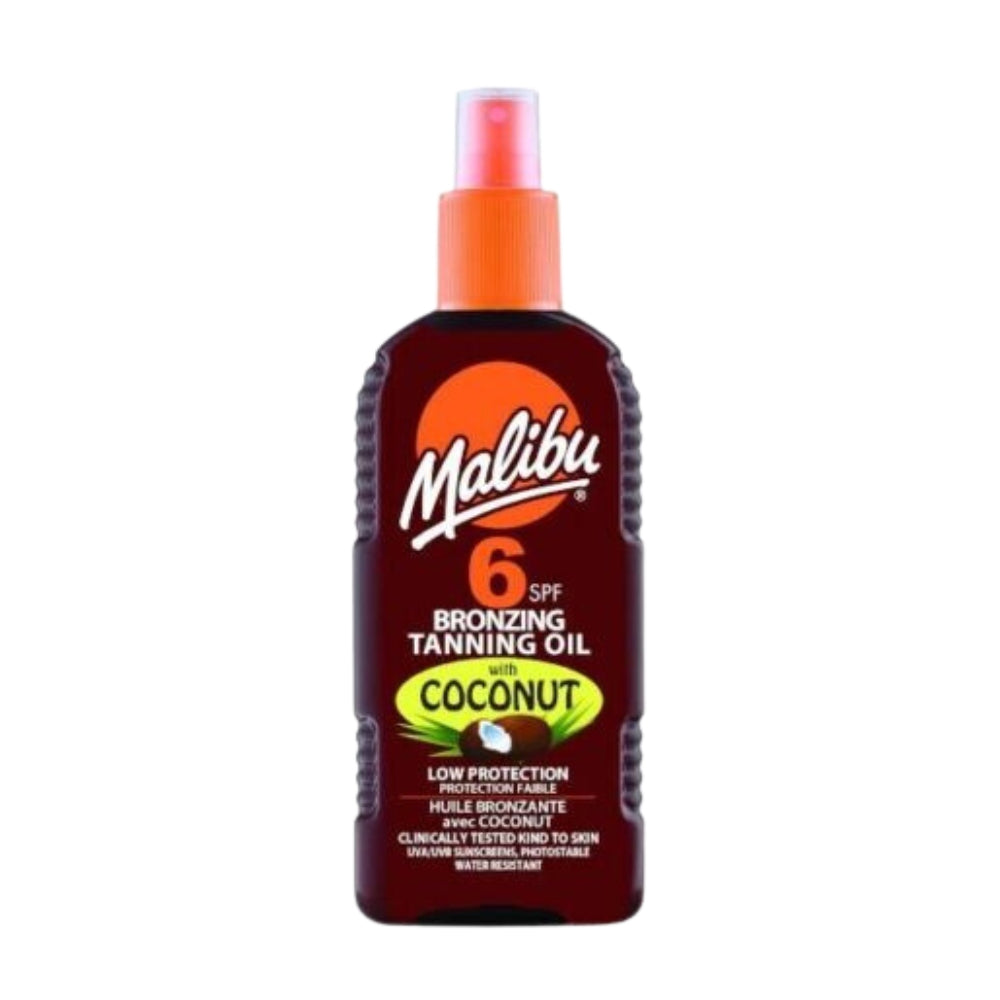 Malibu Bronzing Tanning Oil with Coconut SPF 6 200ml  | TJ Hughes