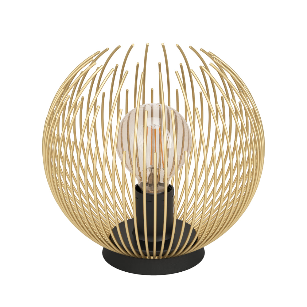 EGLO Venezuela Table Lamp Sphere - Gold & Black  | TJ Hughes