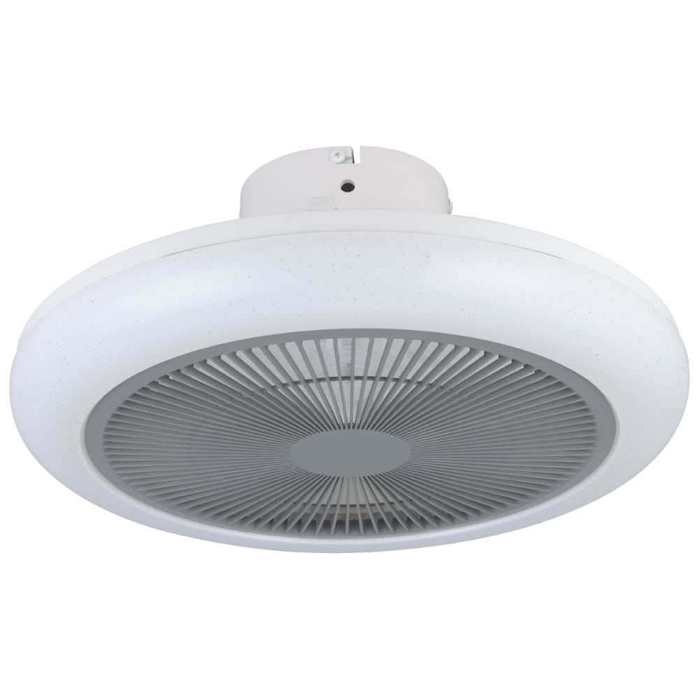 EGLO Kostrena Ceiling Fan With Light - White & Grey  | TJ Hughes