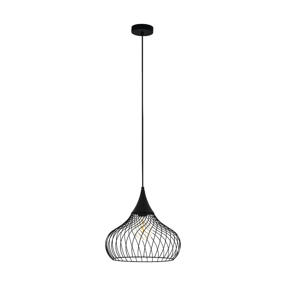 EGLO Staverton Teardrop Pendant Light - Black  | TJ Hughes