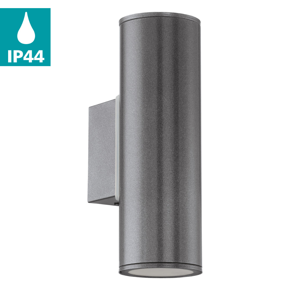 EGLO Riga Exterior Wall Light - Anthracite  | TJ Hughes