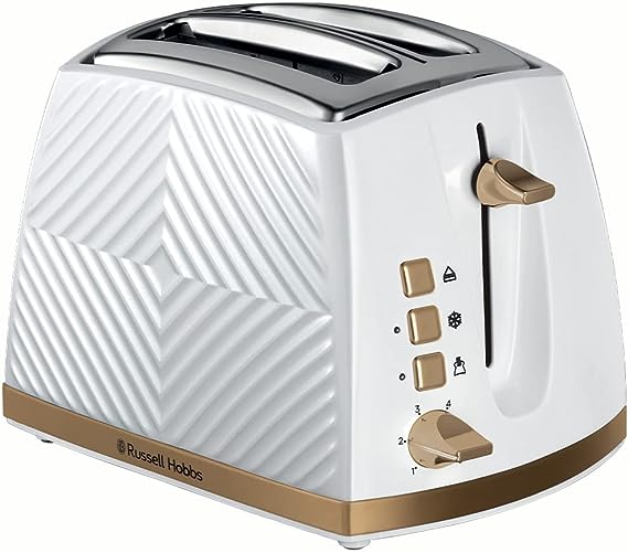 Russell Hobbs Groove Toaster - White