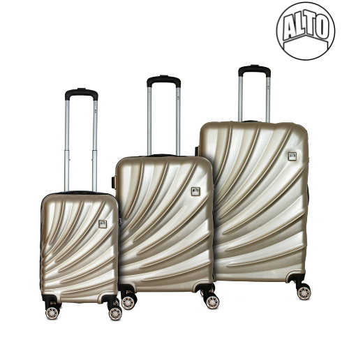Alto Global ABS Luggage Suitcase - Gold - Cabin  | TJ Hughes