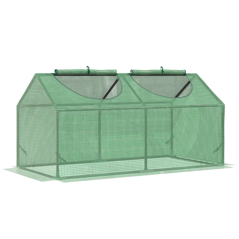 Outsunny Mini Greenhouse 119 x 60 x 60 cm - Green  | TJ Hughes